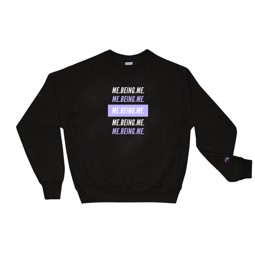 Sweatshirt Me Being Me Violet Print