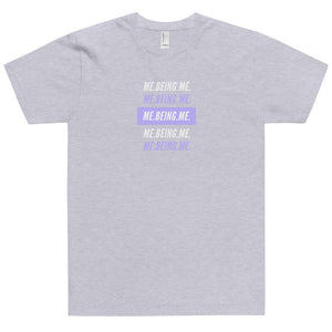 T-Shirt Me Being Me Violet Print