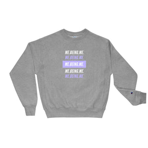 Sweatshirt Me Being Me Violet Print