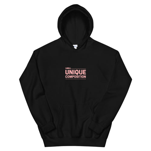 Unisex Hoodie Unique Composition Pink Print