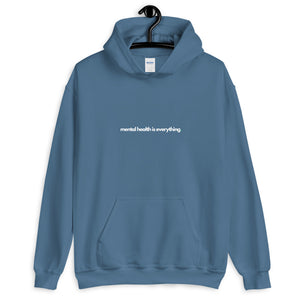 Unisex Hoodie Mental Health Is Everything White Print